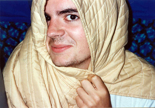 Javi durante el viaje a Holanda en Agosto de 2002.